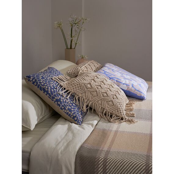Покрывало из хлопка Warm traditions бежево-серого цвета из коллекции Essential, 230х250 см, Tkano, изображение 4