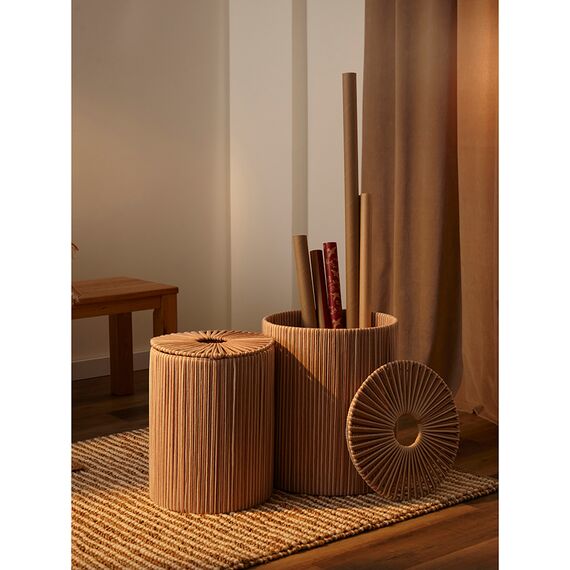 Корзина плетеная Dholak Beige из коллекции Ethnic, размер L, Tkano, изображение 4