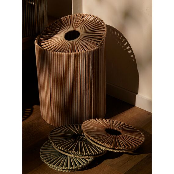 Корзина плетеная Dholak Beige из коллекции Ethnic, размер L, Tkano, изображение 9