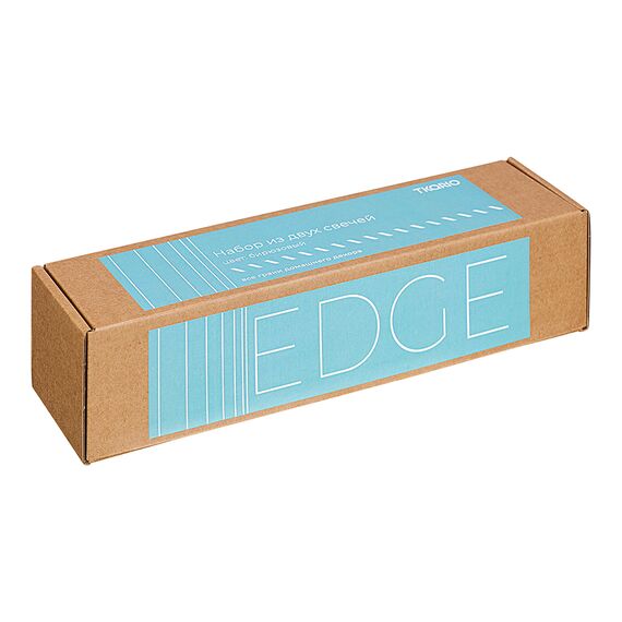 Набор из двух свечей бирюзового цвета из коллекции Edge, 24,5 см, Tkano, изображение 3