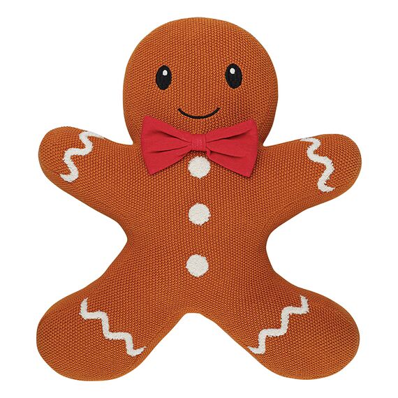 Подушка вязаная Classy gingerbread из коллекции New Year Essential, 40х50 см, Tkano