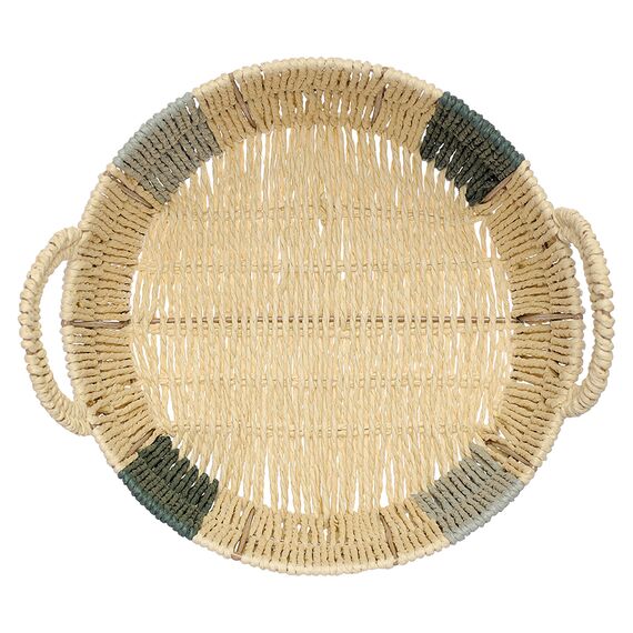 Корзина плетеная круглая Bodhran Sage из коллекции Ethnic, размер M, Tkano, изображение 2