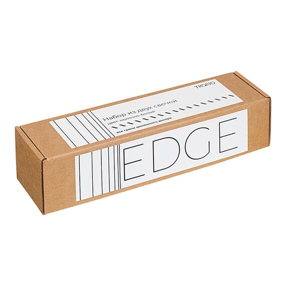 Набор из двух свечей молочно-белого цвета из коллекции Edge, 24,5 см, Tkano, изображение 3