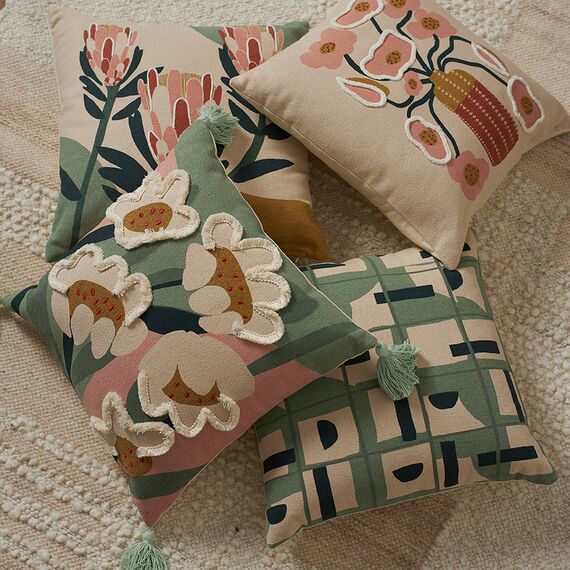 Подушка декоративная Garden flower из коллекции Ethnic, 45х45 см, Tkano, изображение 8