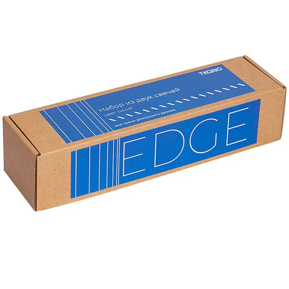 Набор из двух свечей синего цвета из коллекции Edge, 24,5 см, Tkano, изображение 3