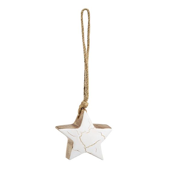 Набор елочных украшений Marble stars из коллекции New Year Essential, 4 шт., Tkano, изображение 9