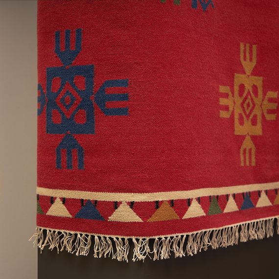 Ковер из шерсти по мотивам чувашских орнаментов из коллекции Cultural Heritage, 120х180 см, Tkano, изображение 9