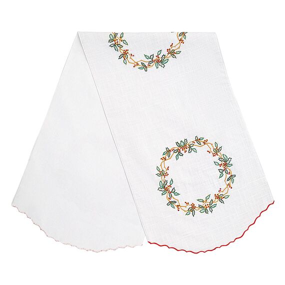 Дорожка на стол Festive wreath из коллекции New Year Essential, 45х150 см, Tkano, изображение 4