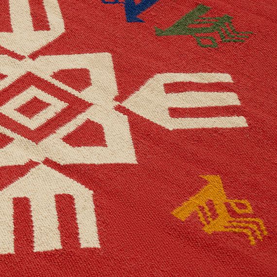 Ковер из шерсти по мотивам чувашских орнаментов из коллекции Cultural Heritage, 120х180 см, Tkano, изображение 13