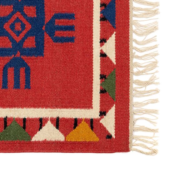 Ковер из шерсти по мотивам чувашских орнаментов из коллекции Cultural Heritage, 120х180 см, Tkano, изображение 12