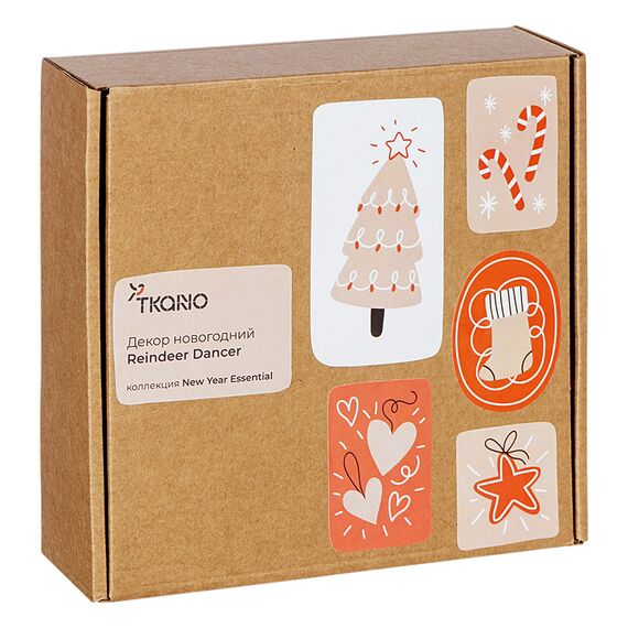 Декор новогодний Reindeer Dancer из джута и гофрированного картона из коллекции New Year Essential, Tkano, изображение 9