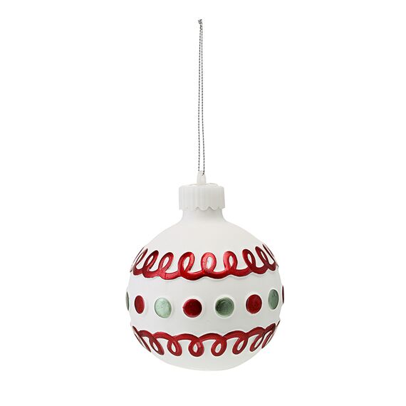Набор ёлочных украшений с подсветкой Festive embroidey из коллекции New Year Essential, 4 шт., Tkano, изображение 12