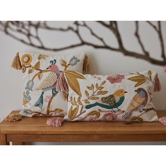 Чехол на подушку декоративный Exotic birds из коллекции Ethnic, 35х60 см, Tkano, изображение 3