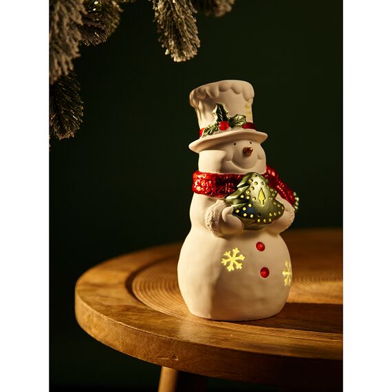 Декор новогодний с подсветкой Classy Snowman из коллекции New Year Essential, 20 см, Tkano, изображение 3