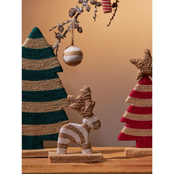 Декор новогодний Reindeer Dancer из джута и гофрированного картона из коллекции New Year Essential, Tkano, изображение 4