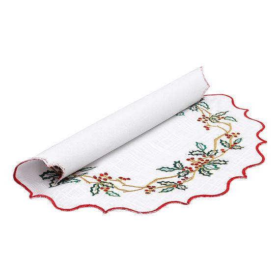 Набор из двух салфеток под приборы Festive wreath из коллекции New Year Essential, ?38 см, Tkano, изображение 4