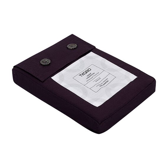 Набор наволочек из стираного перкаля сливового цвета из коллекции Essential, 50х70 см, Tkano, изображение 12