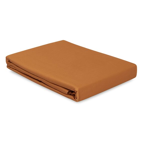 Простыня на резинке из сатина из коллекции Meditation, caramel, 160х200х30 см, Tkano, изображение 10