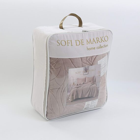 Покрывало Глория, цвет кофе, размер 160х220, Sofi de Marko, изображение 10
