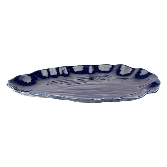 Блюдо сервировочное Clams синего цвета из коллекции Sea treasures, Tkano