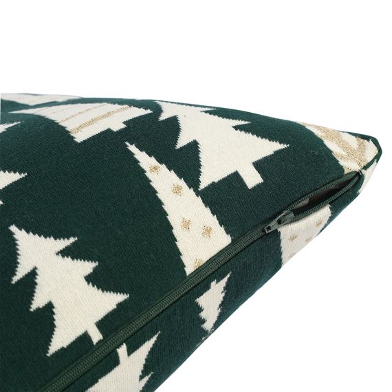 Подушка вязаная с новогодним рисунком Whitewood из коллекции New Year Essential, 45x45 см, Tkano, изображение 3