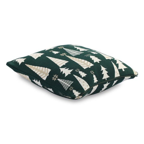 Подушка вязаная с новогодним рисунком Whitewood из коллекции New Year Essential, 45x45 см, Tkano, изображение 2