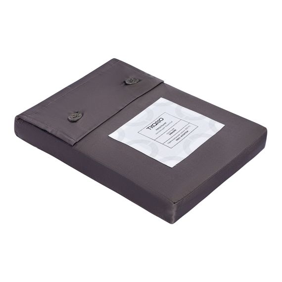 Простыня из премиального сатина темно-серого цвета из коллекции Essential, 240х270 см, Tkano, изображение 10