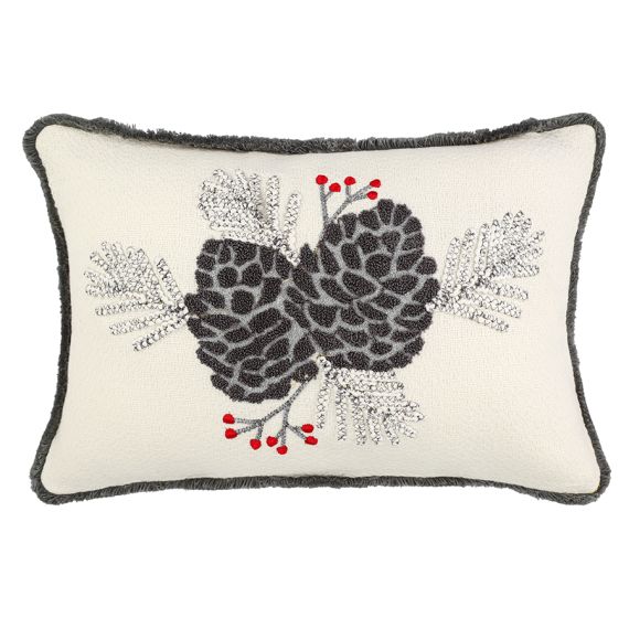 Чехол на подушку Frosted cones из коллекции New Year Essential, 30х45 см, Tkano