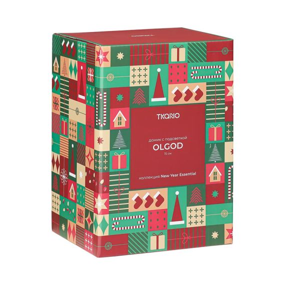 Домик с подсветкой Olgod из коллекции New Year Essential, 16 см, Tkano, изображение 7