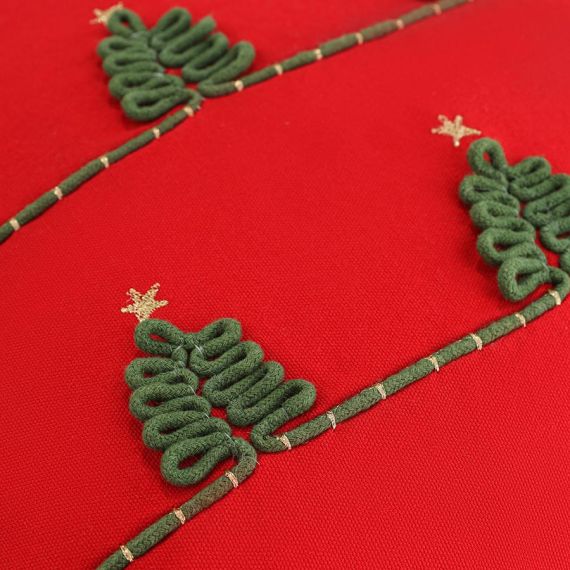 Чехол на подушку Christmas forest из коллекции New Year Essential, 45х45 см, Tkano, изображение 7