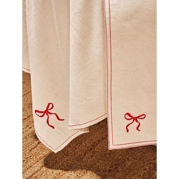 Скатерть Fancy Bows бежевого цвета из коллекции Essential, 180х240 см, Tkano, изображение 5