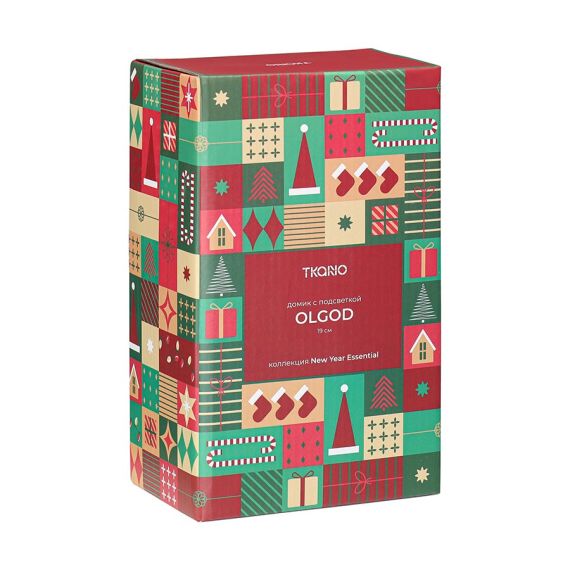 Домик с подсветкой Olgod из коллекции New Year Essential, 19см, Tkano, изображение 6
