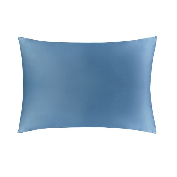 Набор наволочек из премиального сатина джинсово-синего цвета из коллекции Essential, 50х70 см, Tkano, изображение 2