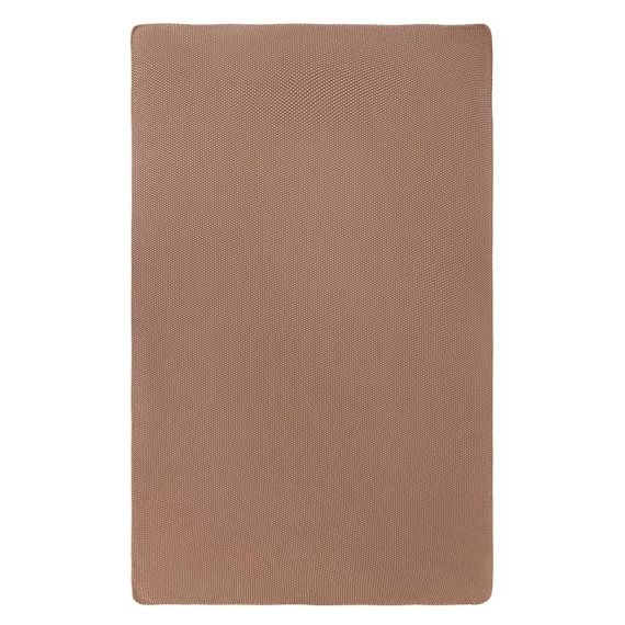 Плед из стираного хлопка цвета мокко из коллекции Essential, 130x180 см, Tkano, изображение 5