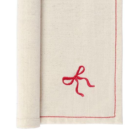 Салфетка сервировочная Fancy Bows бежевого цвета из коллекции Essential, 45х45 см, Tkano, изображение 4