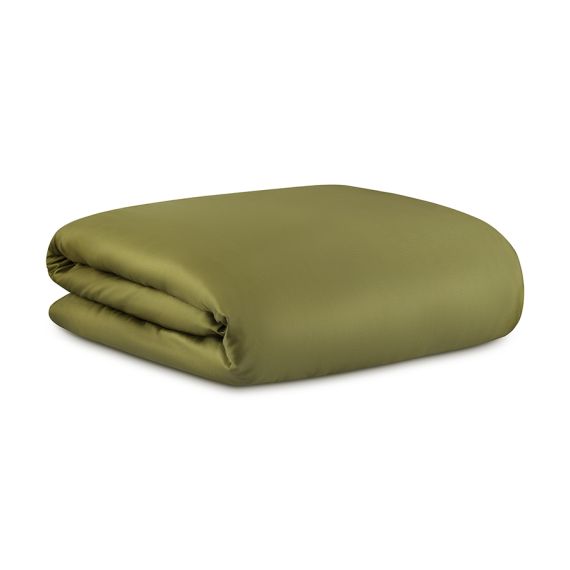 Комплект постельного белья из премиального сатина оливкового цвета из коллекции Essential, 200х220 с, Tkano, изображение 4