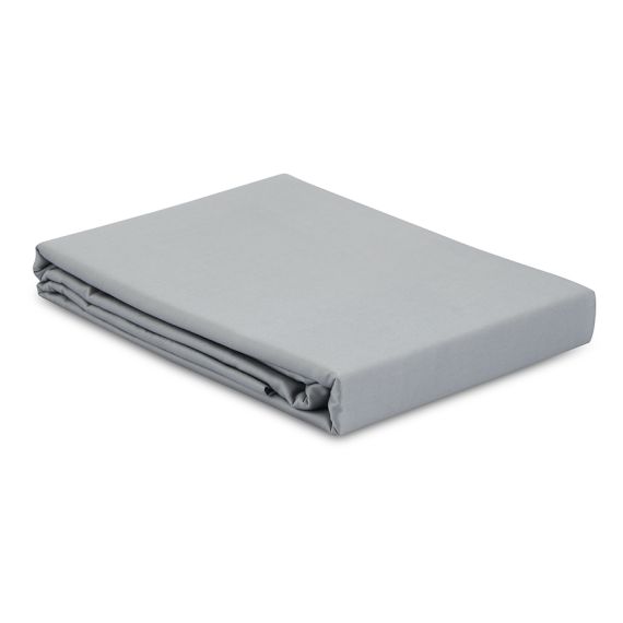 Простыня из премиального сатина светло-серого цвета из коллекции Essential, 180х270 см, Tkano