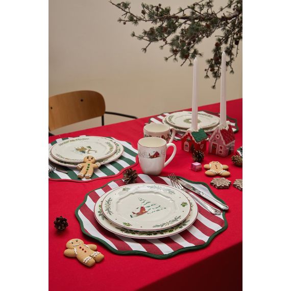 Скатерть из хлопка из коллекции New Year Essential, 170х170 см, Tkano, изображение 3