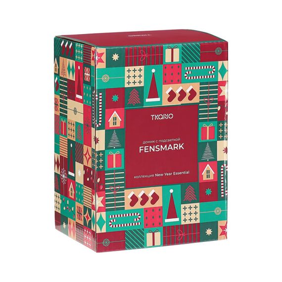 Домик с подсветкой Fensmark из коллекции New Year Essential, 15 см, Tkano, изображение 5