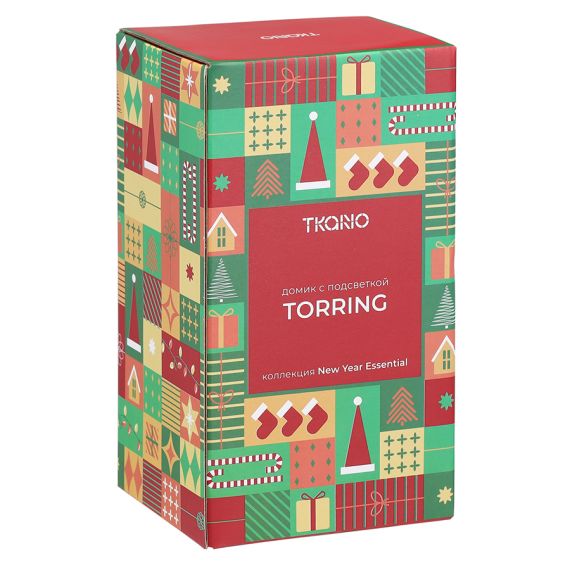 Домик с подсветкой Aulum из коллекции New Year Essential, 16 см, Tkano, изображение 5