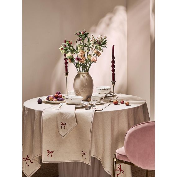 Салфетка сервировочная Fancy Bows бежевого цвета из коллекции Essential, 45х45 см, Tkano, изображение 2