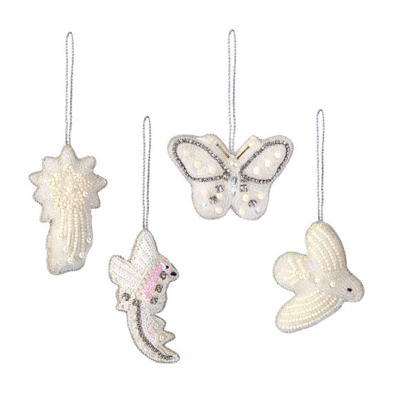 Набор елочных украшений Christmas pearls из коллекции New Year Essential, 4 шт., Tkano