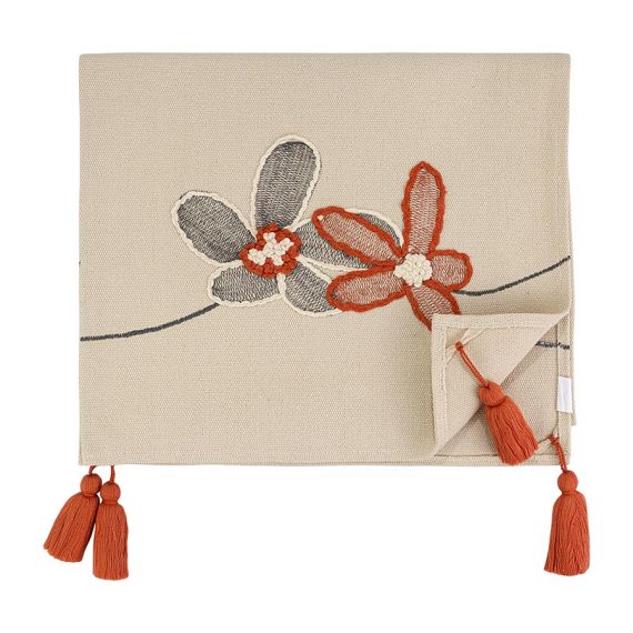 Дорожка на стол Stone flowers из коллекции Ethnic, 45х150 см, Tkano