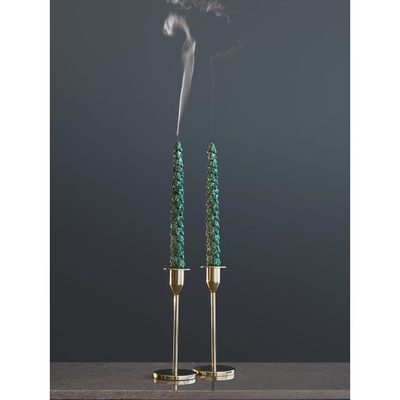 Набор из двух свечей зеленого цвета из коллекции New Year Essential, 25 см, Tkano, изображение 2