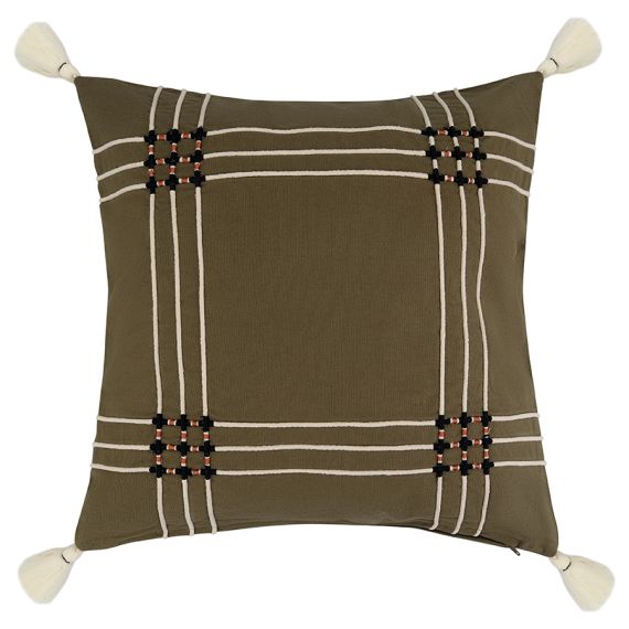 Чехол на подушку Nomad grid из коллекции Ethnic, 45х45 см, Tkano