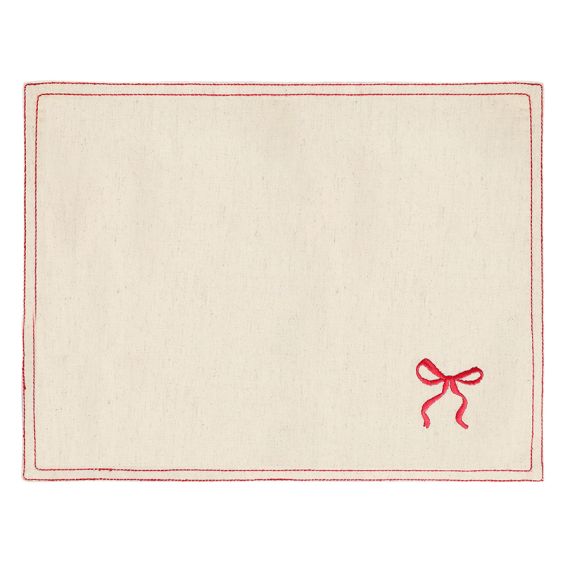 Салфетка под приборы Fancy Bows бежевого цвета из коллекции Essential, 35х45 см, Tkano