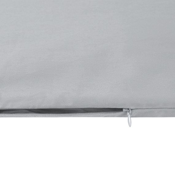 Комплект постельного белья из премиального сатина светло-серого цвета из коллекции Essential, 200х22, Tkano, изображение 5