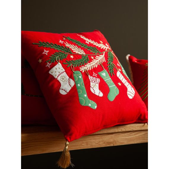 Чехол на подушку Winter wishes из коллекции New Year Essential, 45х45 см, Tkano, изображение 3