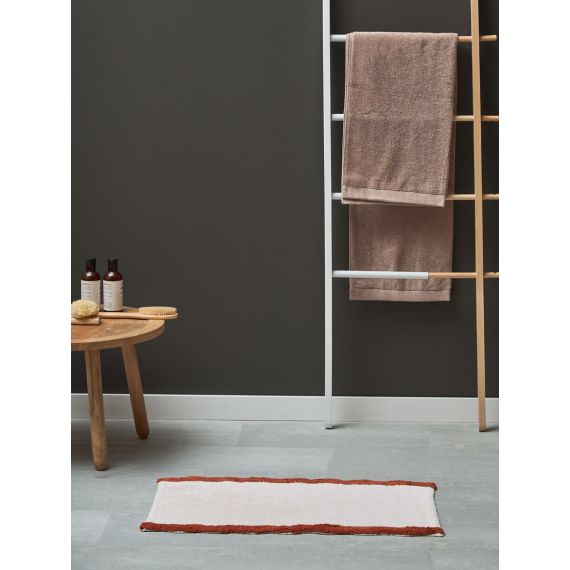 Коврик для ванной с кантом терракотового цвета из коллекции Trendy Ruffles, 50x80 см, Tkano, изображение 2