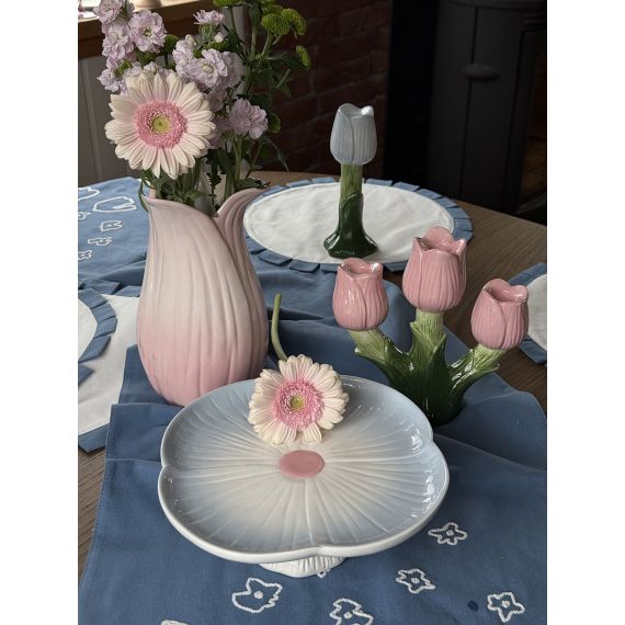 Подсвечник Floret голубого цвета из коллекции Blossom, 20 см, Tkano, изображение 3